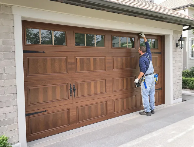 Custom garage door showcase by San Gabriel Garage Door Repair in San Gabriel