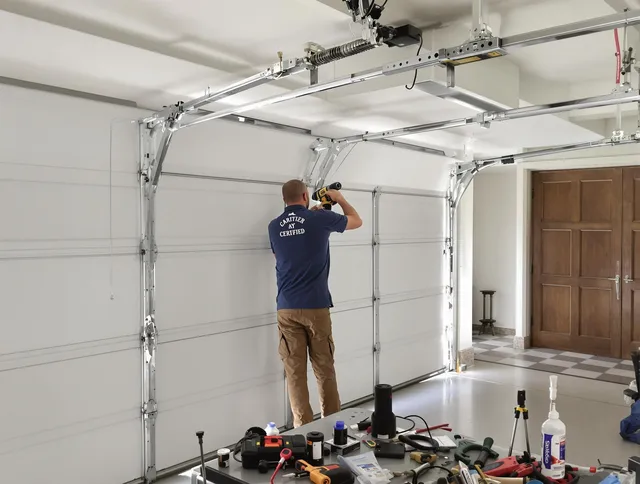 San Gabriel Garage Door Repair certified technician performing precision garage door repair in San Gabriel