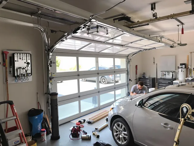 Garage door noise reduction service by San Gabriel Garage Door Repair in San Gabriel