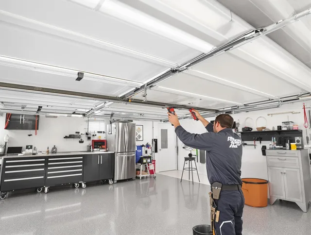 Overhead garage door repair service by San Gabriel Garage Door Repair in San Gabriel