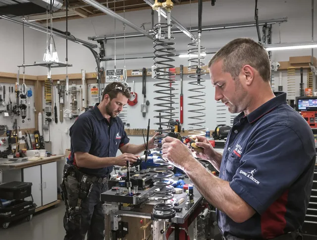 Garage door spring repair service by San Gabriel Garage Door Repair in San Gabriel